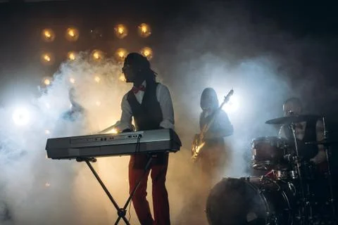 Guest performance. retro consert for grown ups. Stock Photos