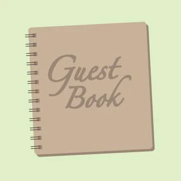 Guestbook Illustration Stock Illustration