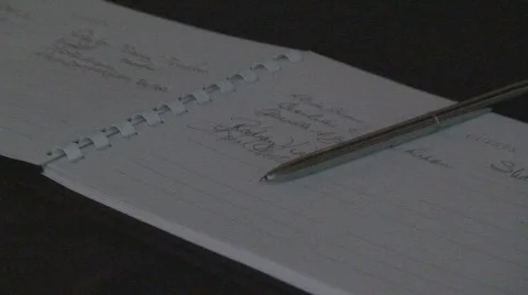GuestBook03 Stock Footage 559082