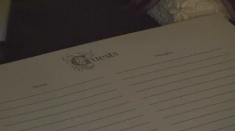 GuestBook05 Stock Footage 559111