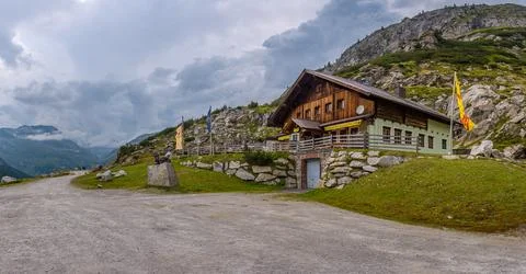 Guesthouse in Austria Stock Photos