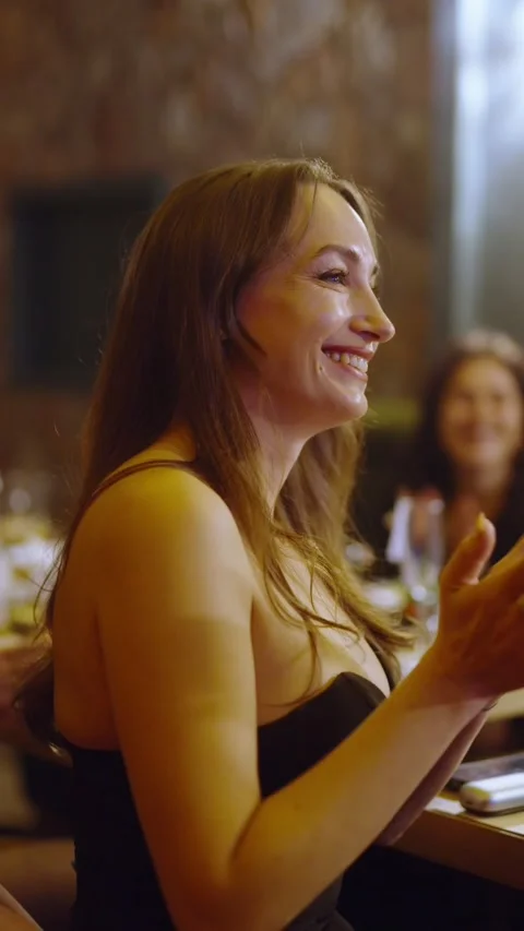 Guests dance and sing at the Ferienpark Hotel. Stock Footage 331649285