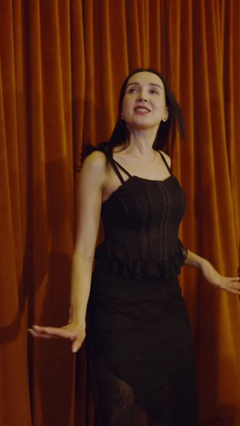 Guests dance and sing at the Ferienpark Hotel. Stock Footage 331651534