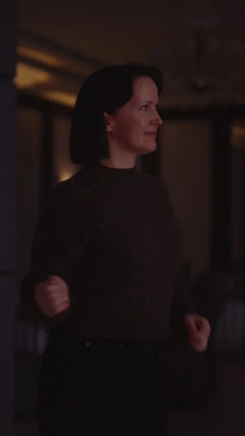 Guests dance and sing at the Ferienpark Hotel. Stock Footage 331655845