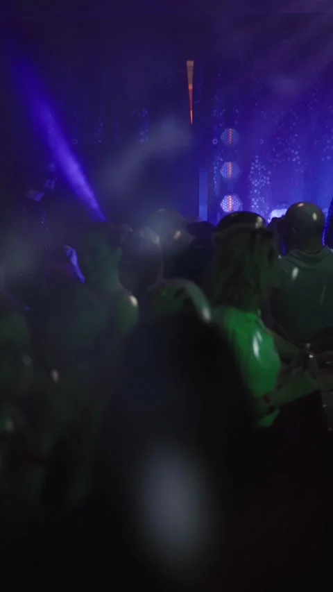 Guests dance and sing at the Ferienpark Hotel. Stock Footage 331868771