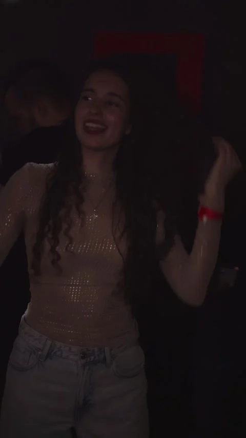 Guests dance and sing at the Ferienpark Hotel. Stock Footage 331869045