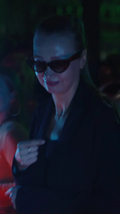 Guests dance and sing at the Ferienpark Hotel. Stock Footage 331869392