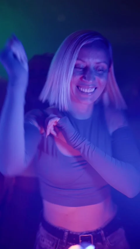 Guests dance and sing at the Ferienpark Hotel. Stock Footage 331869447