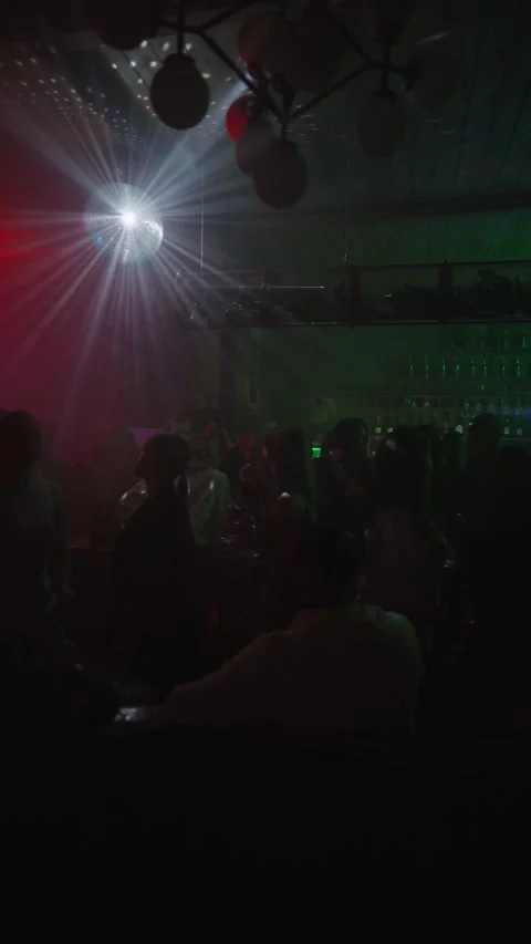 Guests dance and sing at the Ferienpark Hotel. Stock Footage 331870028