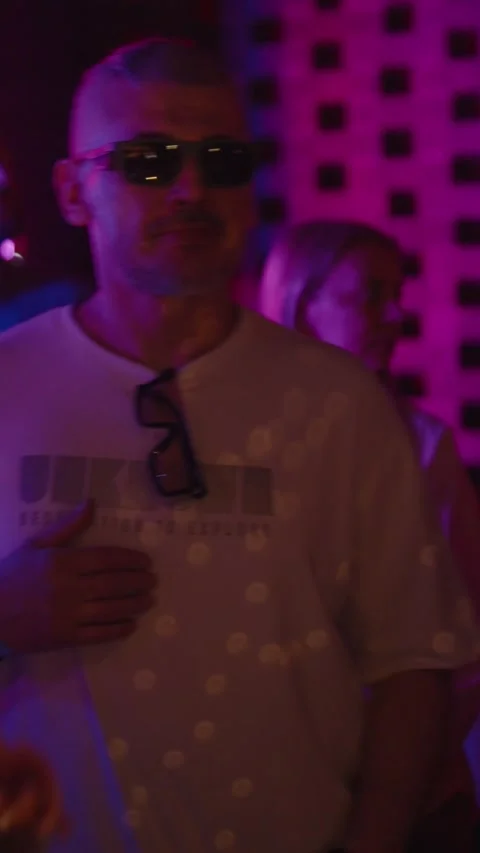 Guests dancing at the Matrix club Stock Footage 331572348