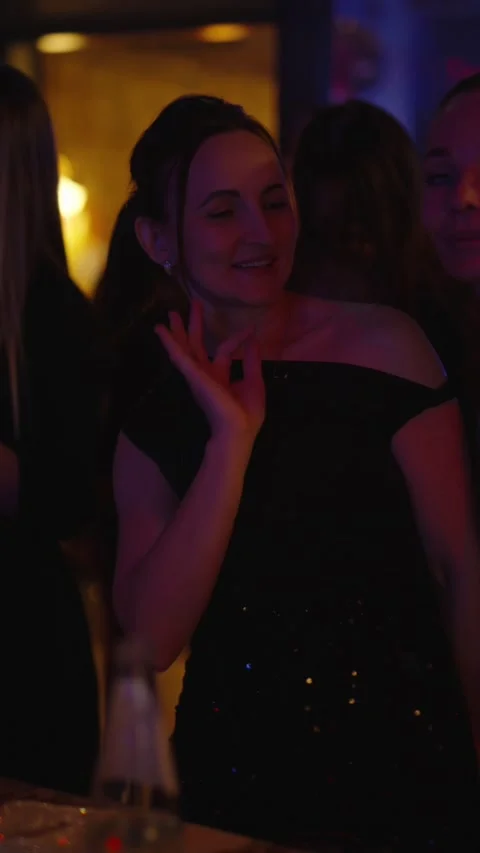 Guests dancing at the Matrix club Stock Footage 331572689