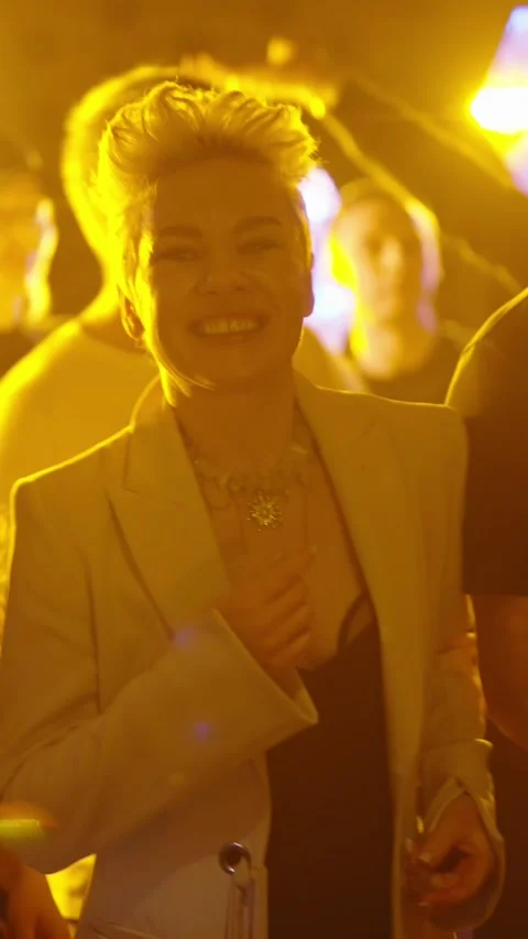 Guests dancing at the Matrix club Stock Footage 331572767