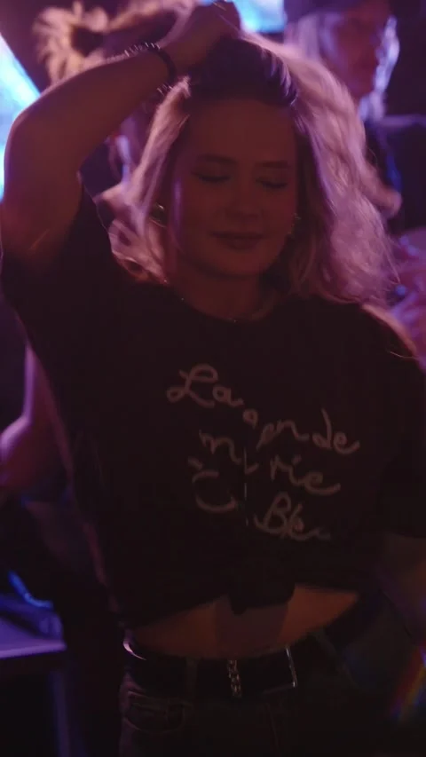 Guests dancing at the Matrix club Stock Footage 331572769
