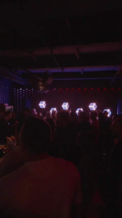 Guests dancing at the Matrix club Stock Footage 331573003