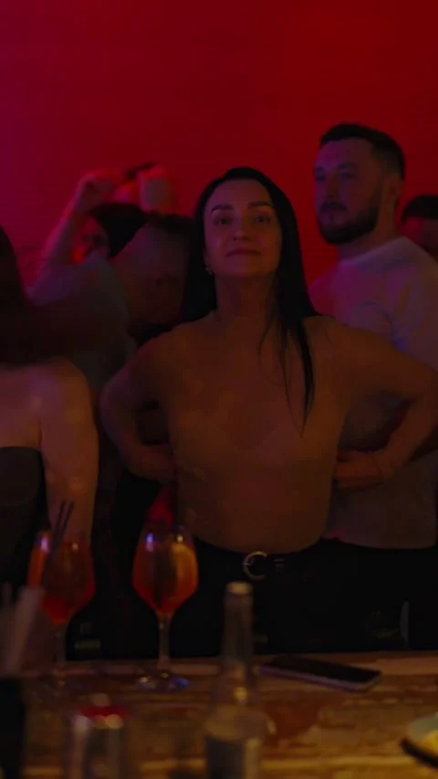 Guests dancing at the Matrix club Stock Footage 331573153