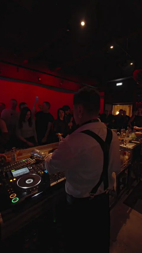 Guests dancing at the Matrix club Stock Footage 331573351