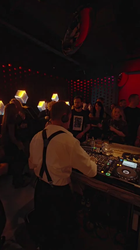 Guests dancing at the Matrix club Stock Footage 331573355