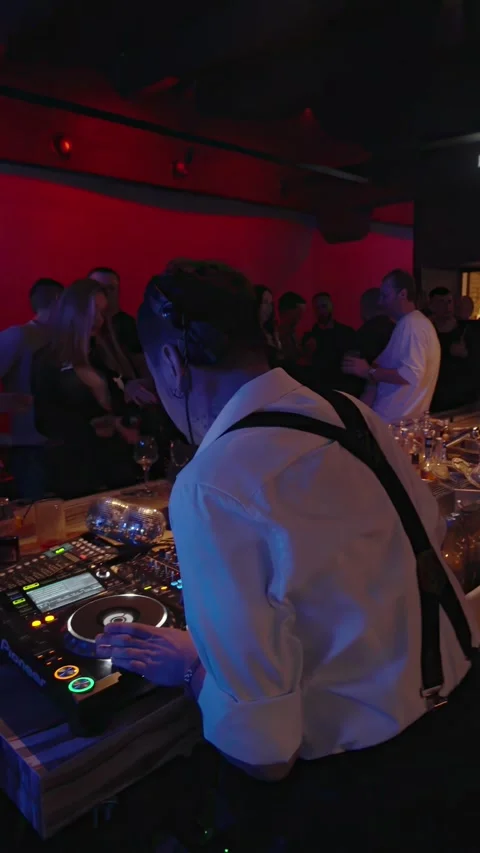 Guests dancing at the Matrix club Stock Footage 331573456