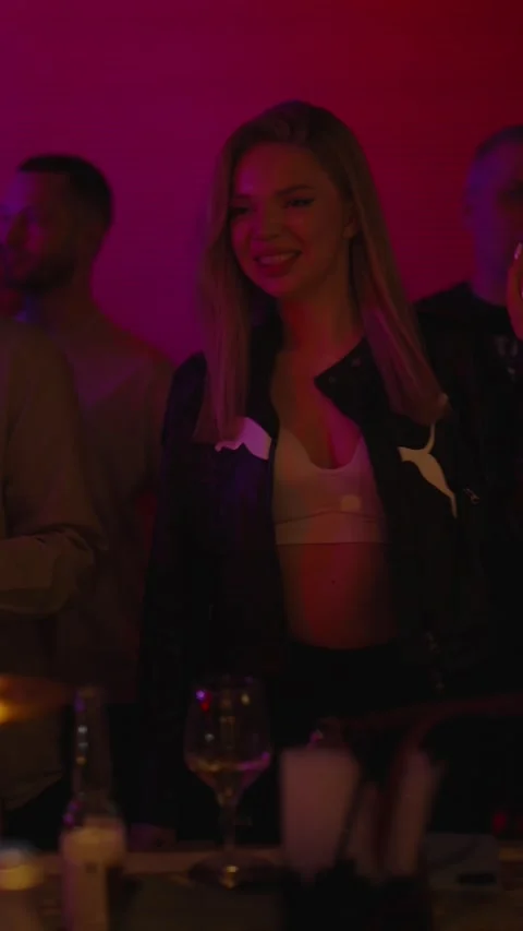 Guests dancing at the Matrix club Stock Footage 331573558
