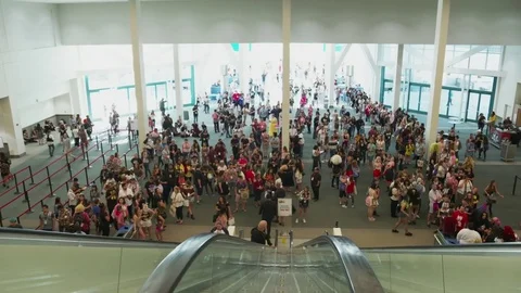 Guests at RuPaul's DragCon event Stock Footage 84507934