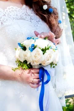 Guests Throwing Confetti Over Bride And Groom At Wedding Stock Photos