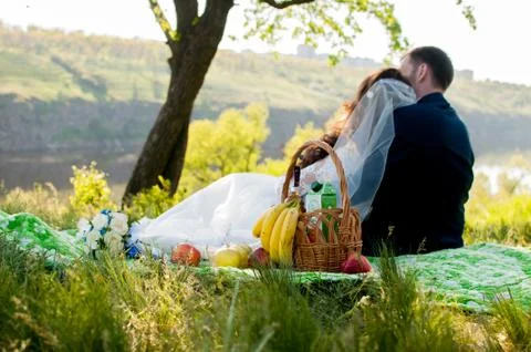 Guests Throwing Confetti Over Bride And Groom At Wedding Stock Photos