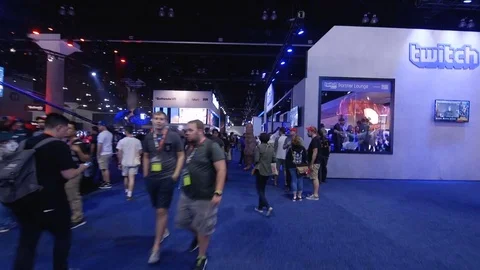 Guests Walk Around E3 (2) 2017 Stock Footage 83340703