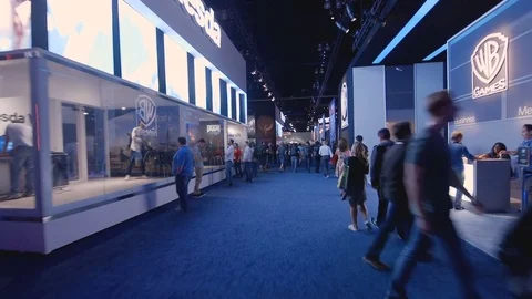 Guests Walk Around E3 2017 Stock Footage 83327478