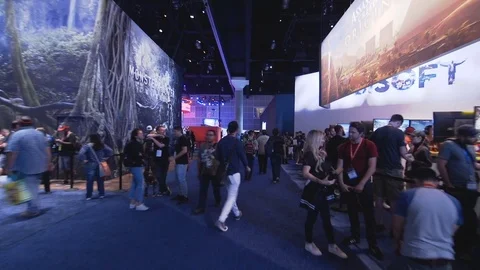 Guests Walk Around E3 (3) 2017 Stock Footage 83327652