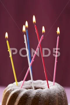 Gugelhupf With Birthday Candles