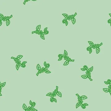 Guggul ayurvedic herb line vector seamless pattern イラスト素材