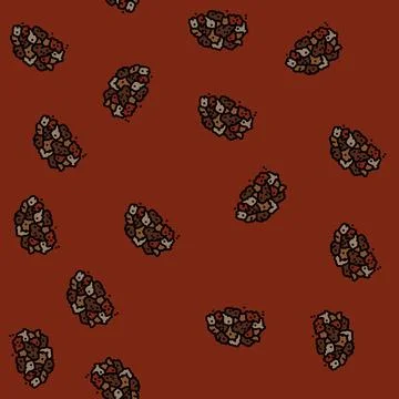 Guggul ayurvedic herb vector seamless pattern Stock Illustration
