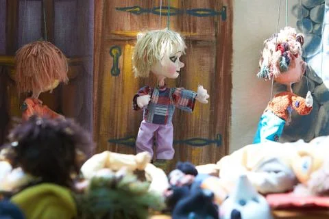Guguta puppet show in outdoor Stock Photos