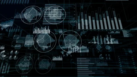 GUI charts concept. Internet of Things. Stock-Footage 101059850