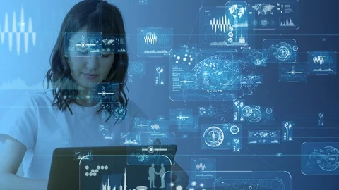 GUI Graphical User Interface concept. Video stock 104782208