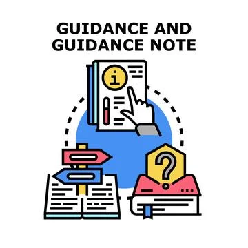 Guidance and direction for project information search Stock Illustration