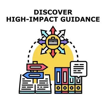 Guidance for high impact decision making and business development Stock Illustration