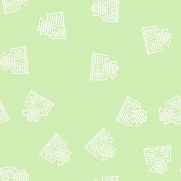 Guidance info line seamless pattern Stock Illustration