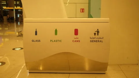 Guide on effective recycling practices and proper waste sorting Stock Footage 310175180