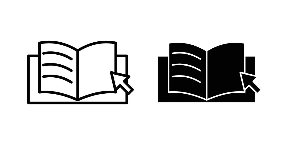 Guide icon set modern line and solid style collection. イラスト素材