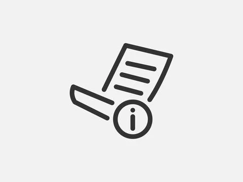 Guide icon vector, user manual. Service information document, instruction. Stock Illustration