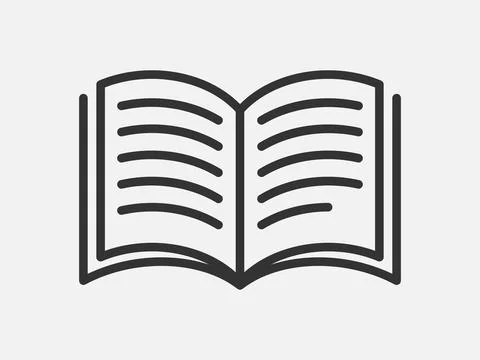 Guide icon vector, user manual. Service information document, instruction. Stock Illustration