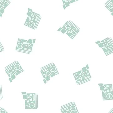 Guide information glyph seamless pattern Stock Illustration