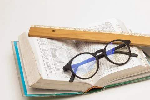 Guide, plan, book with the street map of a city Foto stock