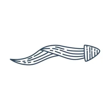 Guide Right Way Arrow Direction collection Vector outline Illustrazione stock
