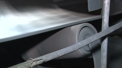 The guide roller conveyor Stock Footage 56340950