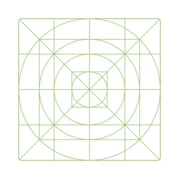 Guide, sizing for application brand logo design. App icon size template. Blank Stock Illustration