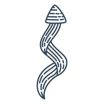 Guide Up Way Arrow Direction collection Vector outline Stock Illustration