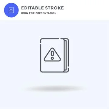 Guidebook icon vector, filled flat sign, solid pictogram isolated on white, logo Stock Illustration