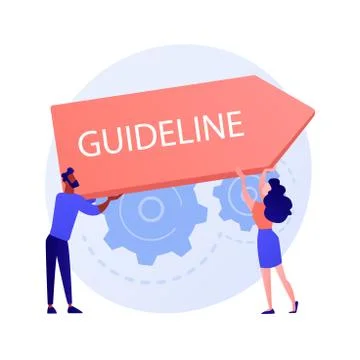 Guideline and regulation vector concept metaphor. Stock Illustration